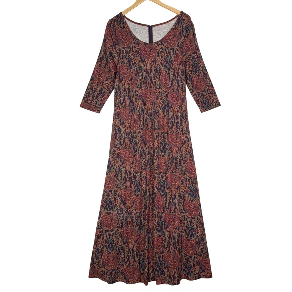 Soft Surroundings Womens Medium Alcott Maxi Dress Boho Western Cottagecore‎